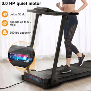 Folding treadmill